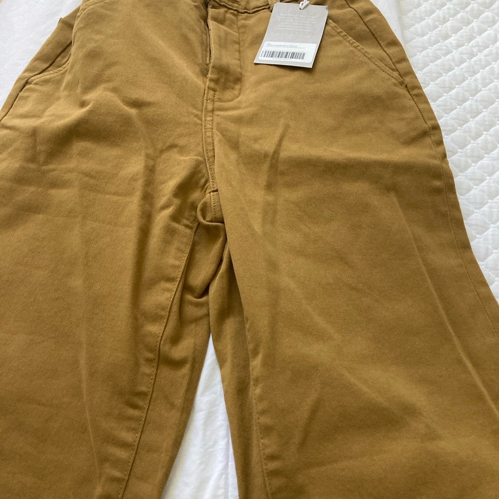 Everlane Camel High-Rise Trousers